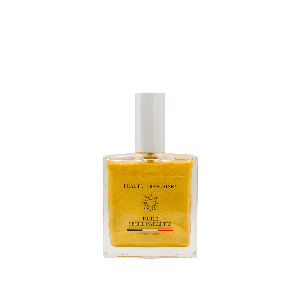 Huile sèche pailletée corps cheveux édition limitée mica sésame jojoba argan Beauté Française made in France